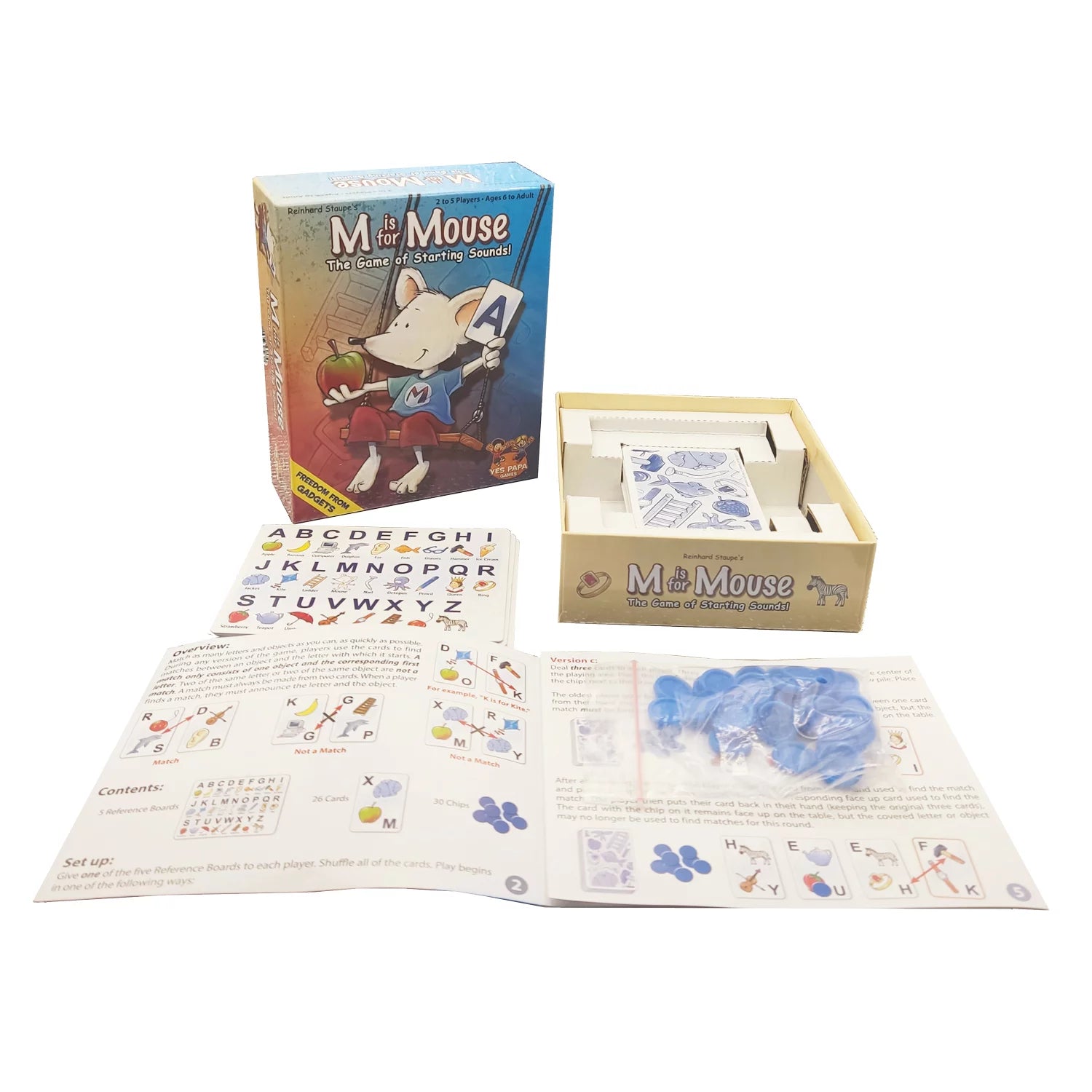 M is for Mouse | Fast & Fun Letter-Matching Card Game (Ages 6+)