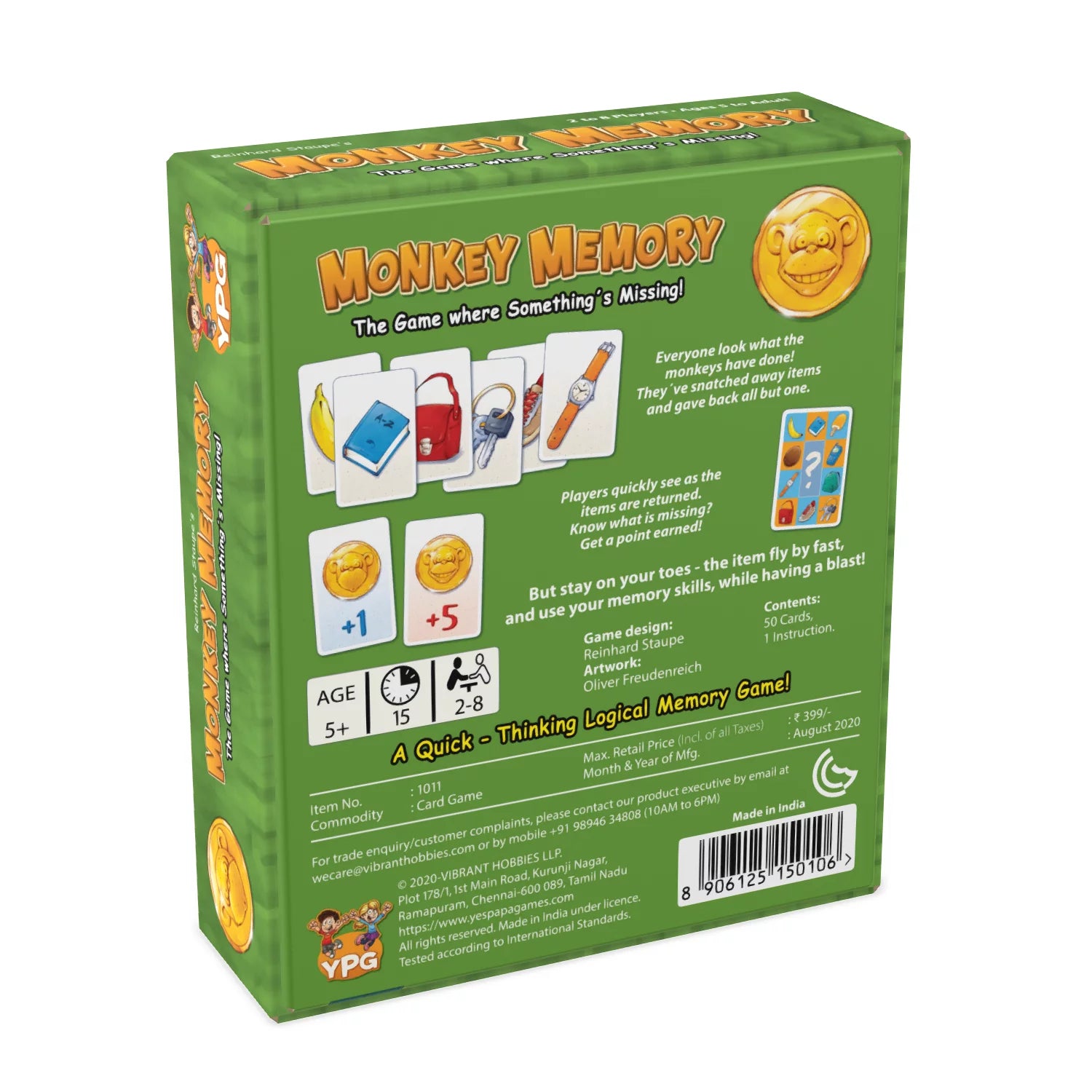 Monkey Memory | (Ages 4+)