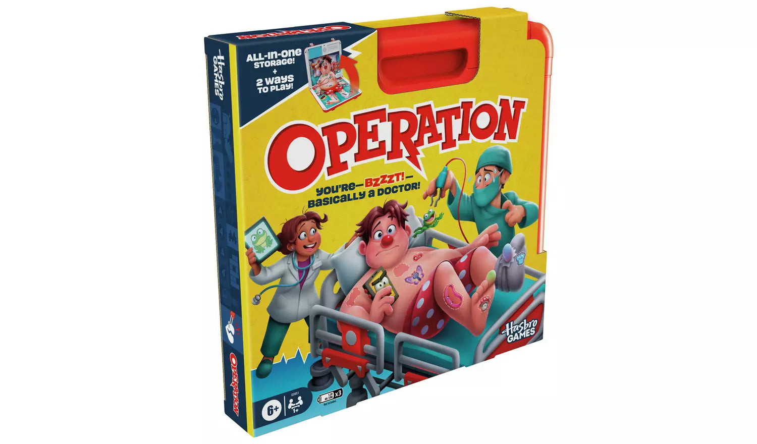 Hasbro Gaming - Classic Operation Refresh | Portable Electronic Board Game (Ages 6+)