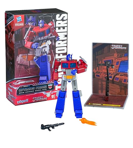 Hasbro x Yolopark – Transformers AMK G1 Optimus Prime Model Kit | Articulated Collectible Figure (Ages 8+)